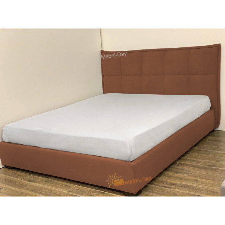 Кровать двуспальная Мисти 180x190 Mebel-Day с подъемным механизмом Жаккард Коричневый Нэо (22)