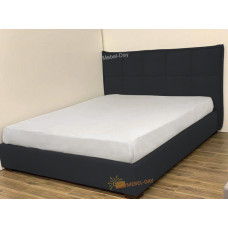 Кровать двуспальная Мисти 160x200 Mebel-Day с подъемным механизмом Жаккард Темно-серый Нэо (30)