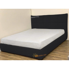 Кровать двуспальная Мисти 160x200 Mebel-Day с подъемным механизмом Велюр Черный Флокс (100)
