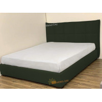 Кровать двуспальная Мисти 180x190 Mebel-Day с подъемным механизмом Велюр Темно-зеленый Флокс (37)