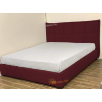 Кровать двуспальная Мисти 160x200 Mebel-Day с подъемным механизмом Велюр Бордовый Флокс (70)