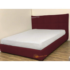 Кровать двуспальная Мисти 160x190 Mebel-Day с подъемным механизмом Велюр Бордовый Флокс (70)