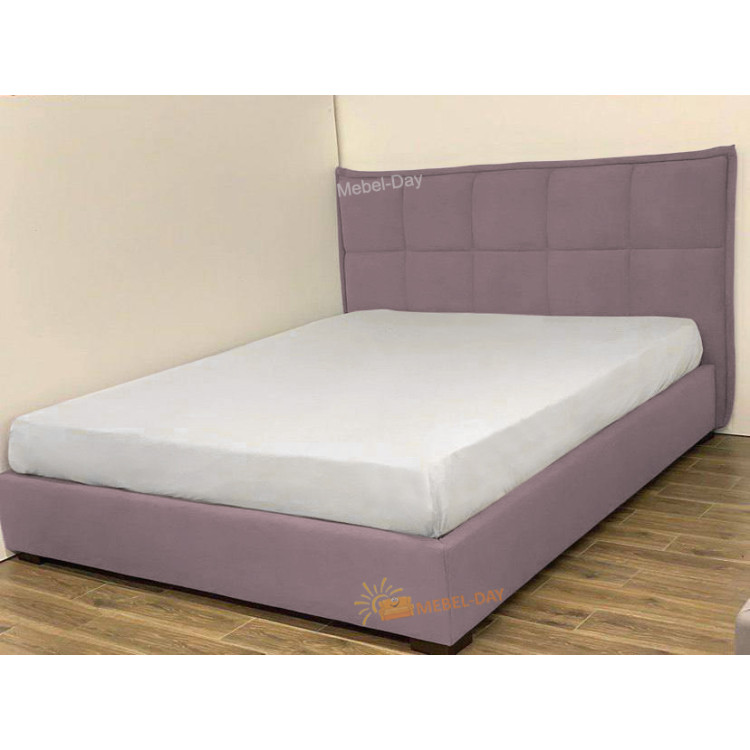 Кровать двуспальная Мисти 180x190 Mebel-Day с подъемным механизмом Велюр Сиреневый Флокс (77)