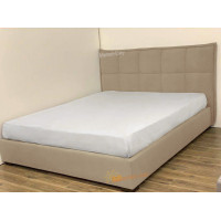 Кровать двуспальная Мисти 160x190 Mebel-Day с подъемным механизмом Велюр Бежевый Канна (05)