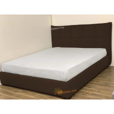 Кровать двуспальная Мисти 160x200 Mebel-Day с подъемным механизмом Велюр Темно-коричневый Канна (25)