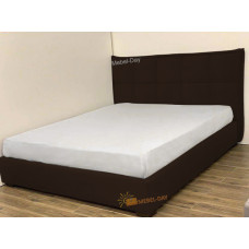 Кровать двуспальная Мисти 160x200 Mebel-Day с подъемным механизмом Велюр Темно-коричневый Канна (28)