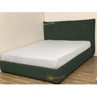 Кровать двуспальная Мисти 160x200 Mebel-Day с подъемным механизмом Велюр Темно-зеленый Канна (37)