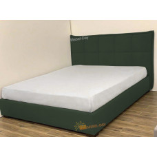 Кровать двуспальная Мисти 160x200 Mebel-Day с подъемным механизмом Велюр Темно-зеленый Канна (37)