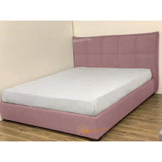 Кровать двуспальная Мисти 160x190 Mebel-Day с подъемным механизмом Велюр Светло-розовый Канна (73)