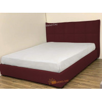 Кровать двуспальная Мисти 180x190 Mebel-Day с подъемным механизмом Велюр Бордовый Канна (77)