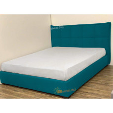 Кровать двуспальная Мисти 160x190 Mebel-Day с подъемным механизмом Велюр Аквамарин Канна (83)