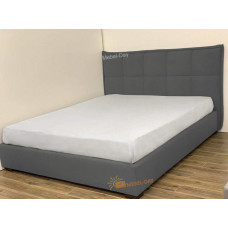 Кровать двуспальная Мисти 160x200 Mebel-Day с подъемным механизмом Велюр Темно-серый Канна (97)