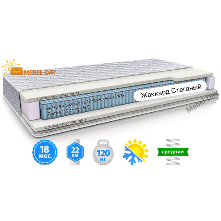 Матрас ортопедический 80х190 Велам MaNi PALERMO